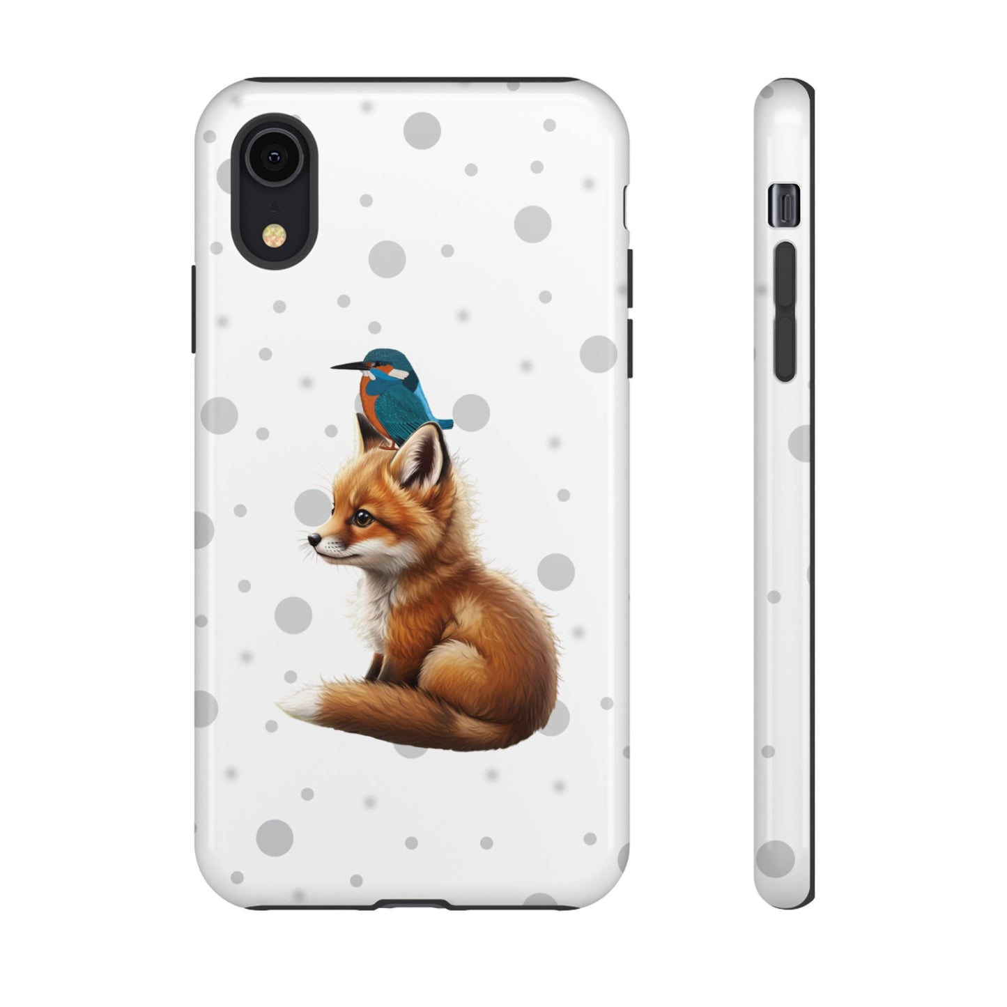 Eisvogel mit Fuchs iPhone & Google Pixel Tiermotiv Handyhülle - Tierisch guter Schutz