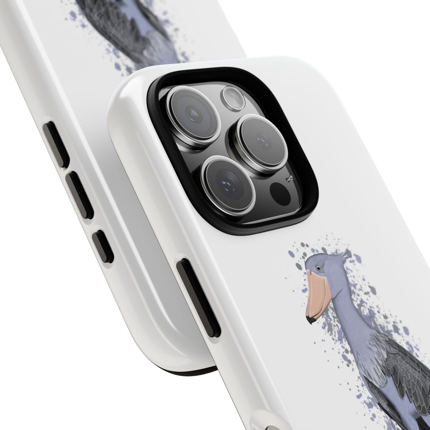 Schuhschnabel Vogel iPhone & Google Pixel Vogelmotiv Handyhülle Weiß