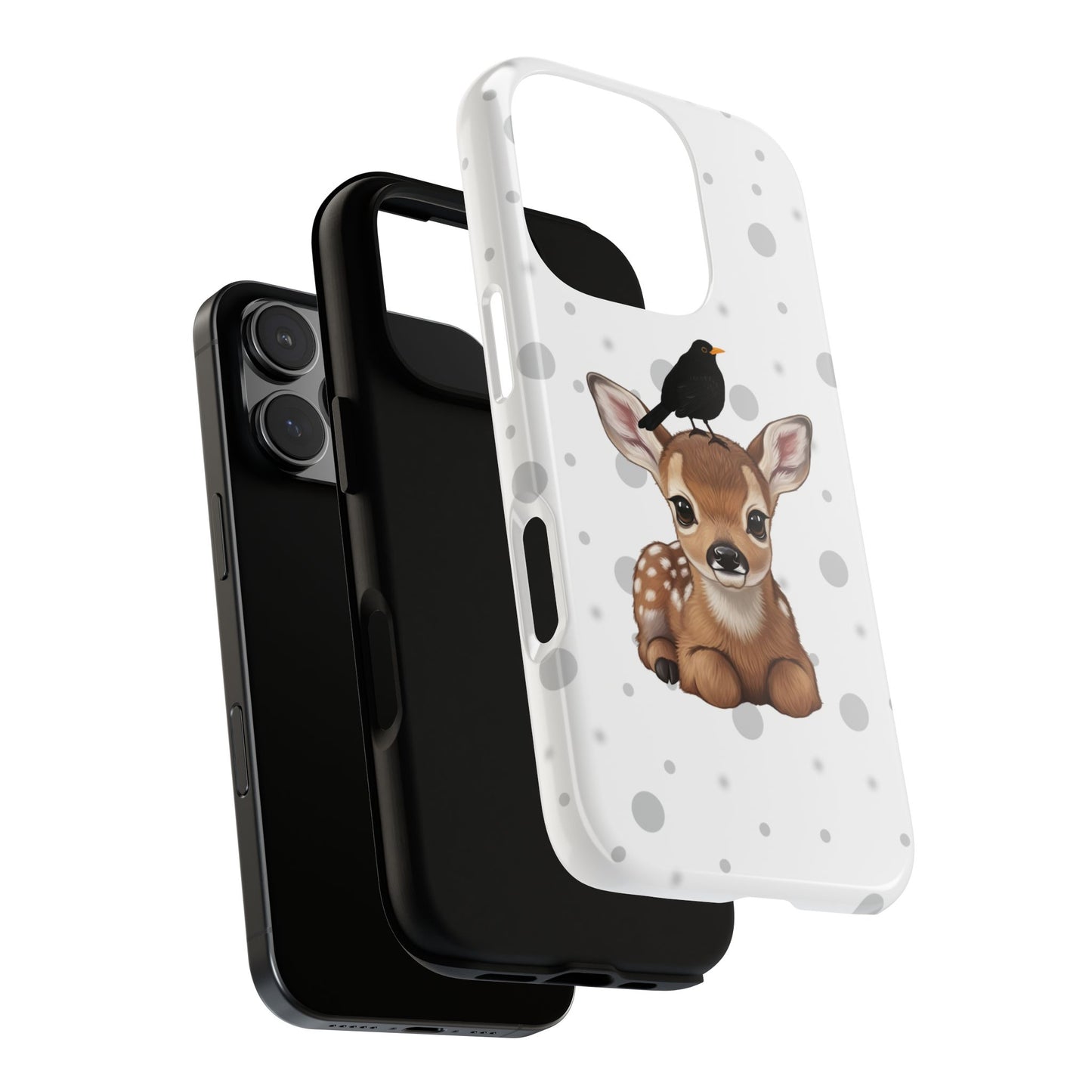 Amsel mit Rehkitz iPhone & Google Pixel Tiermotiv Handyhülle - Tierisch guter Schutz