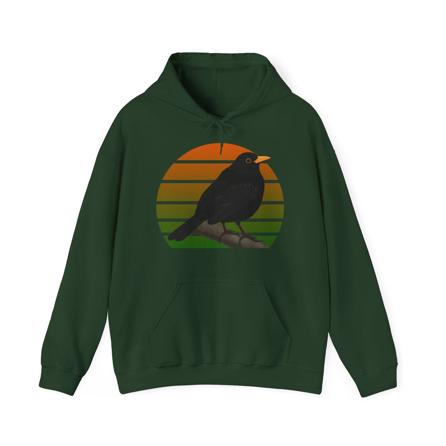 Amsel Hoodie - Vogel Kapuzenpullover für Vogelbeobachter & Vogelfreunde mit Vogelmotiv