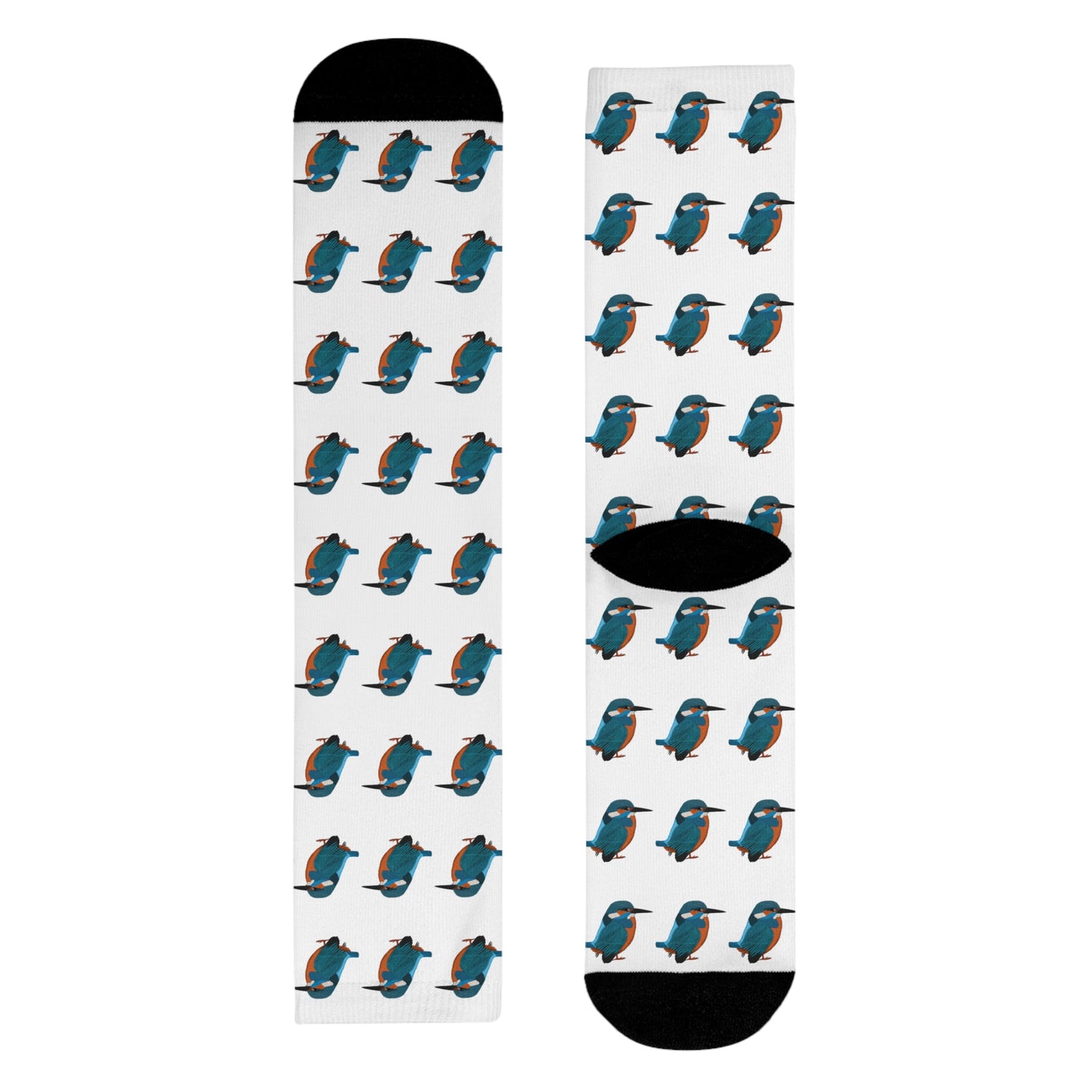 Eisvogel Vogel Socken für Vogelfreunde & Vogelbeobachter Weiß