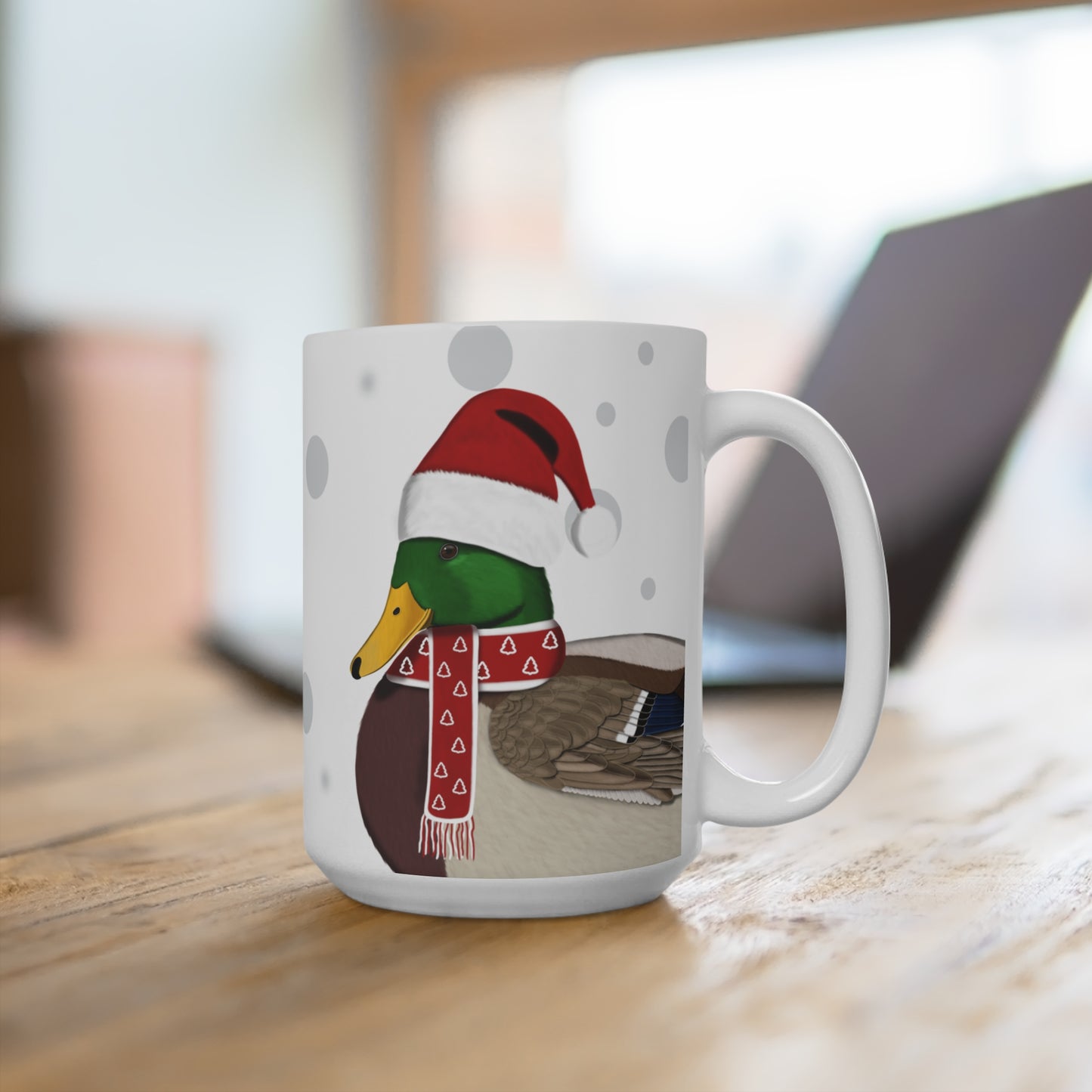 Ente als Weihnachtsmann Vogel Tasse