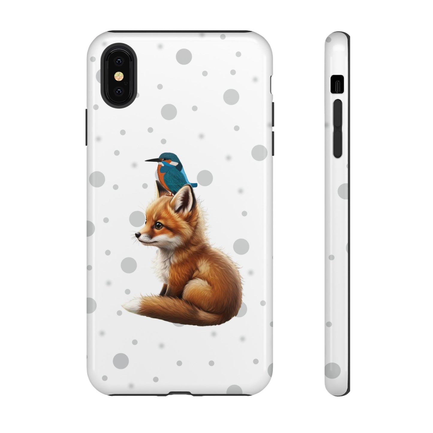 Eisvogel mit Fuchs iPhone & Google Pixel Tiermotiv Handyhülle - Tierisch guter Schutz