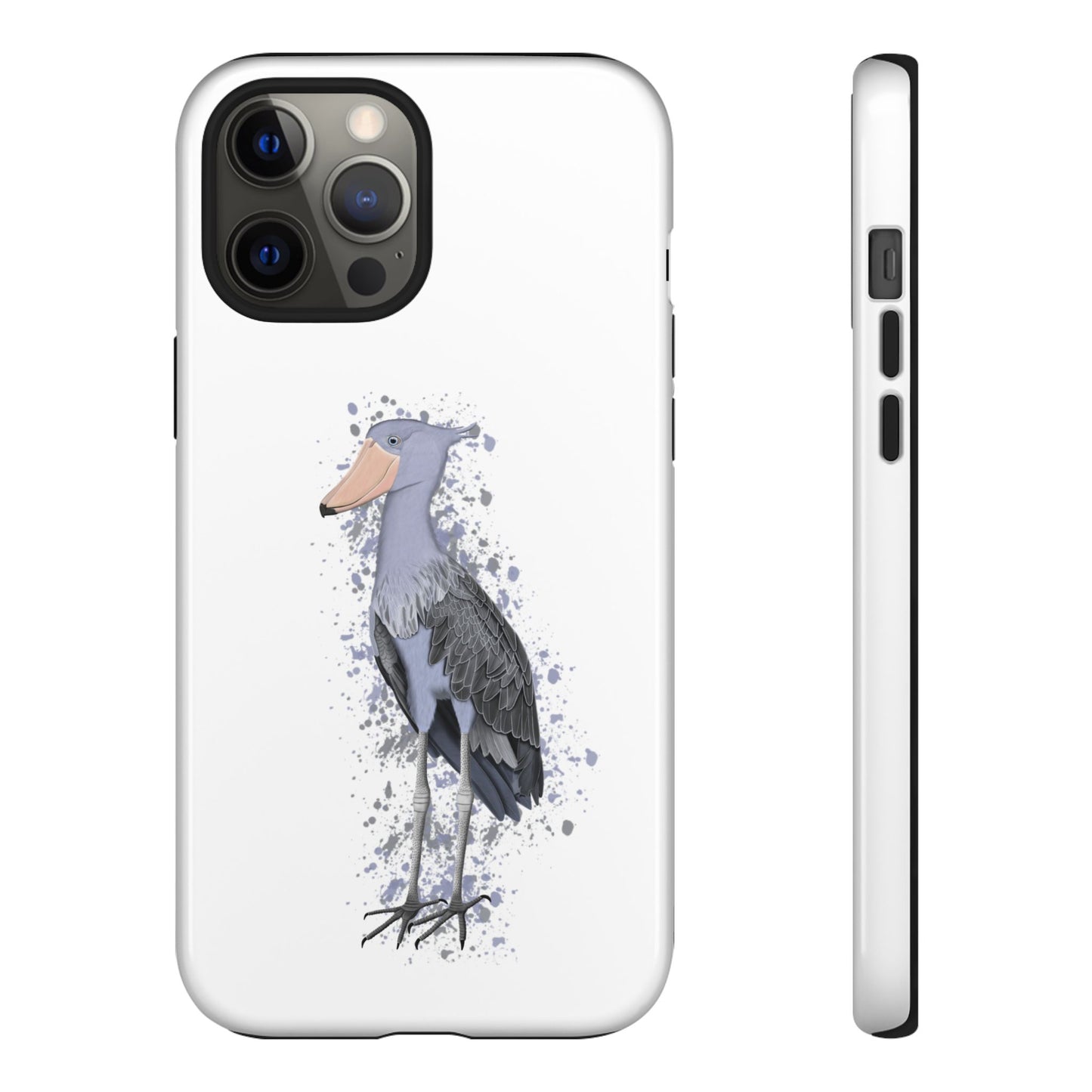 Schuhschnabel Vogel iPhone & Google Pixel Vogelmotiv Handyhülle Weiß
