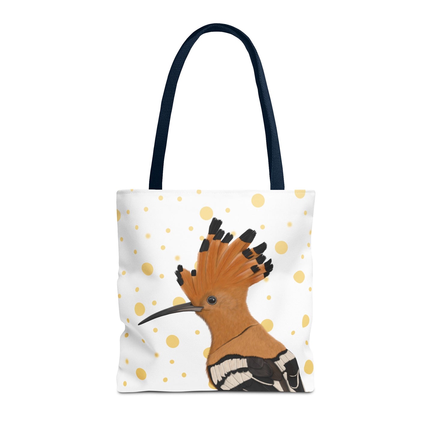 Wiedehopf mit Goldenen Tragetasche Accessories Hintergrund