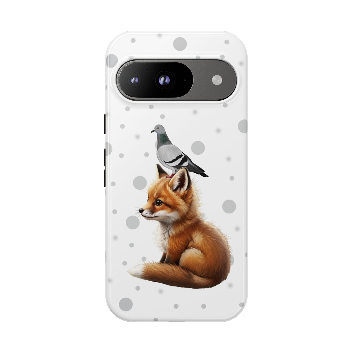 Taube mit Fuchs iPhone & Google Pixel Tiermotiv Handyhülle - Tierisch guter Schutz