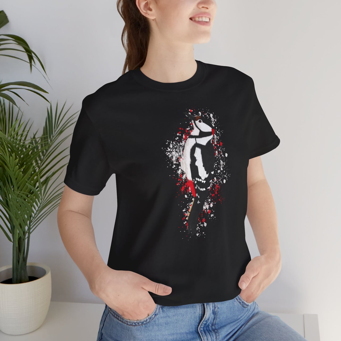 Buntspecht Vogel T-Shirt für Vogelfreunde