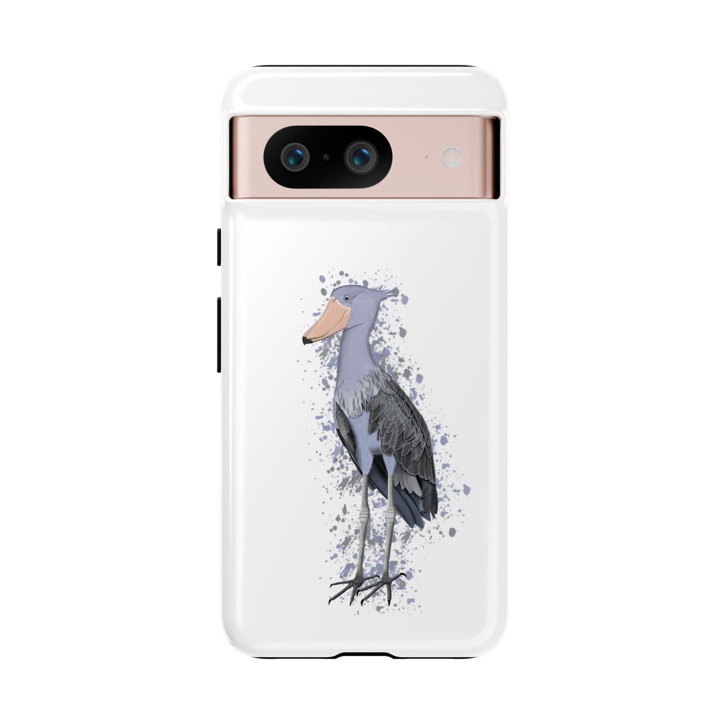 Schuhschnabel Vogel iPhone & Google Pixel Vogelmotiv Handyhülle Weiß