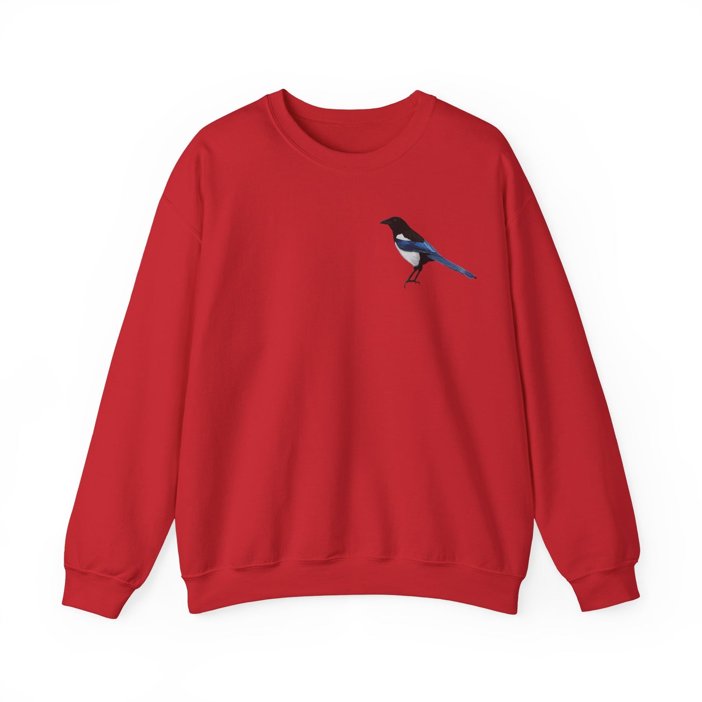 Elster Sweatshirt Vogelmotiv in Dark Heather