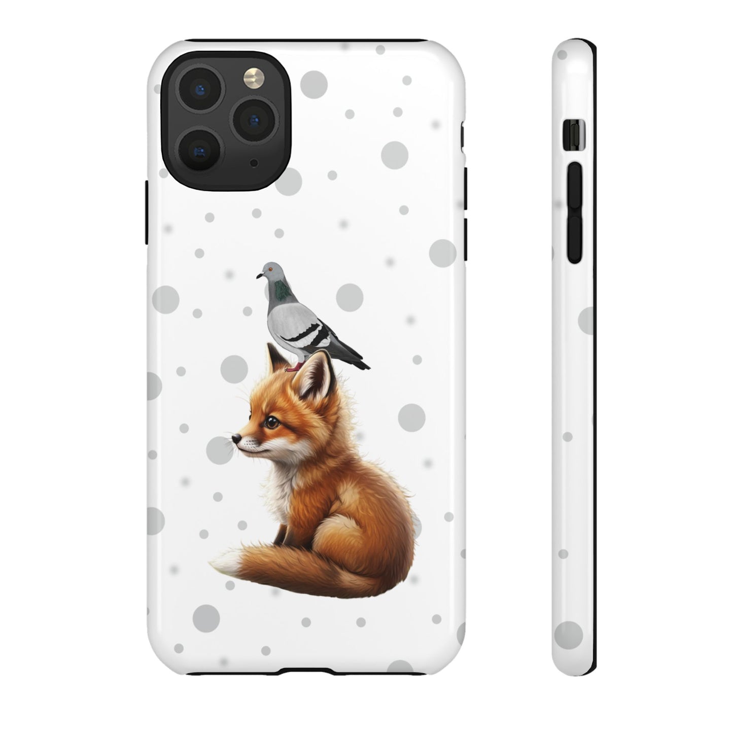 Taube mit Fuchs iPhone & Google Pixel Tiermotiv Handyhülle - Tierisch guter Schutz
