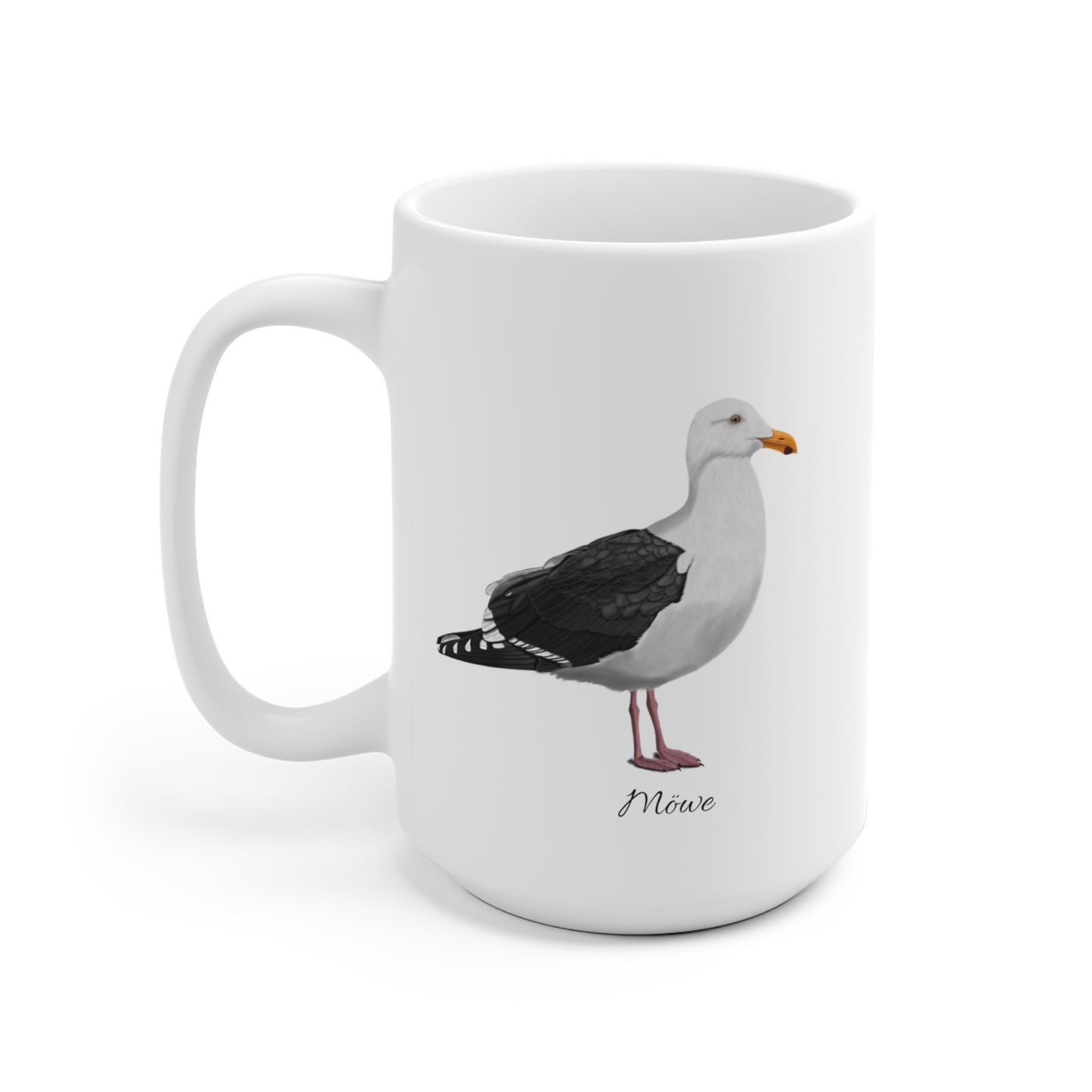 Möwe Vogel Tasse Weiß für Vogelbeobachter