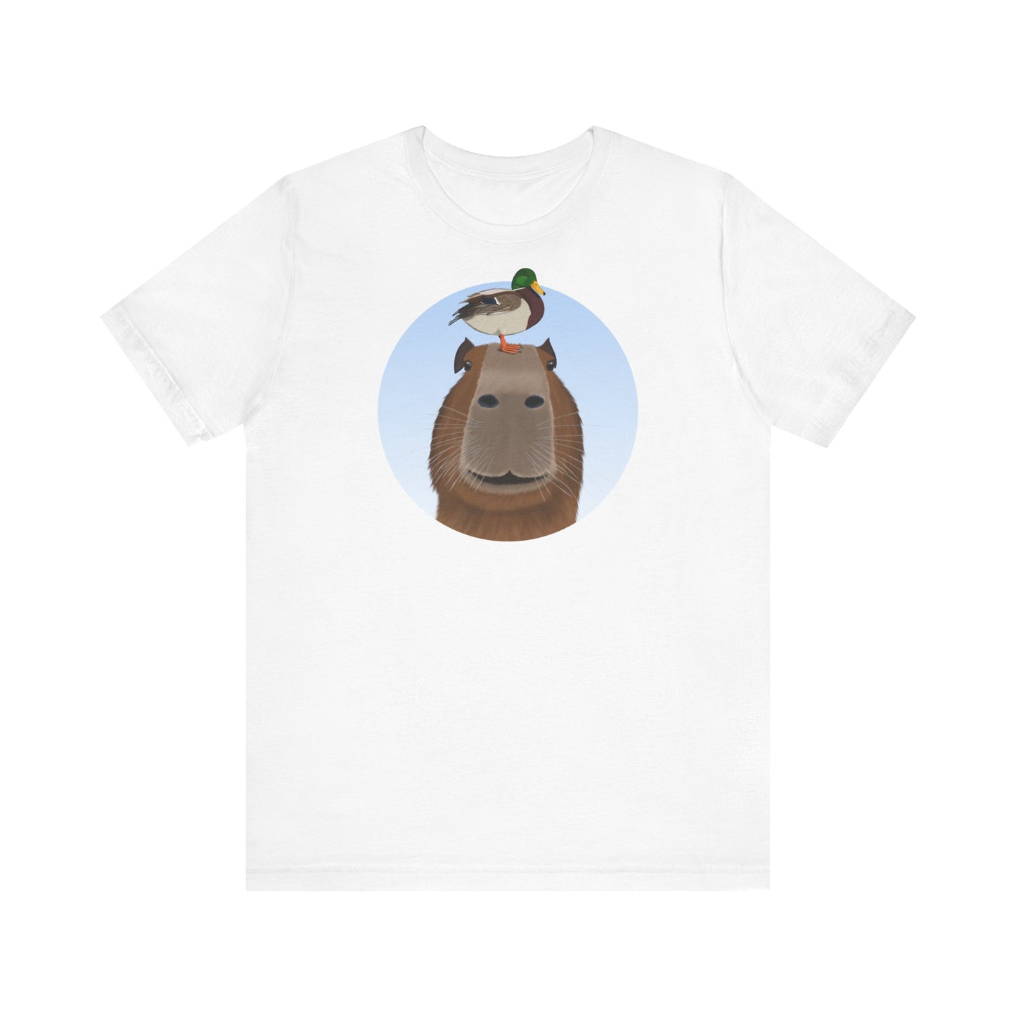 Capybara mit Ente T-Shirt – bird graphic tee, watching gear