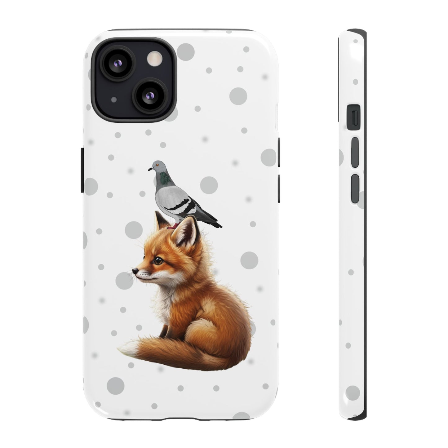 Taube mit Fuchs iPhone & Google Pixel Tiermotiv Handyhülle - Tierisch guter Schutz