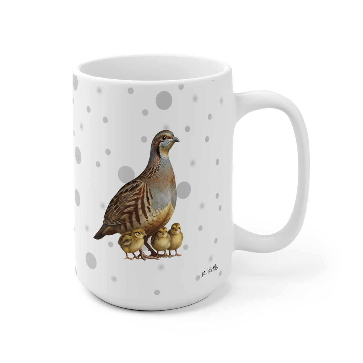 Rebhuhn Vogel des Tasse mit 11 oz Hintergrund