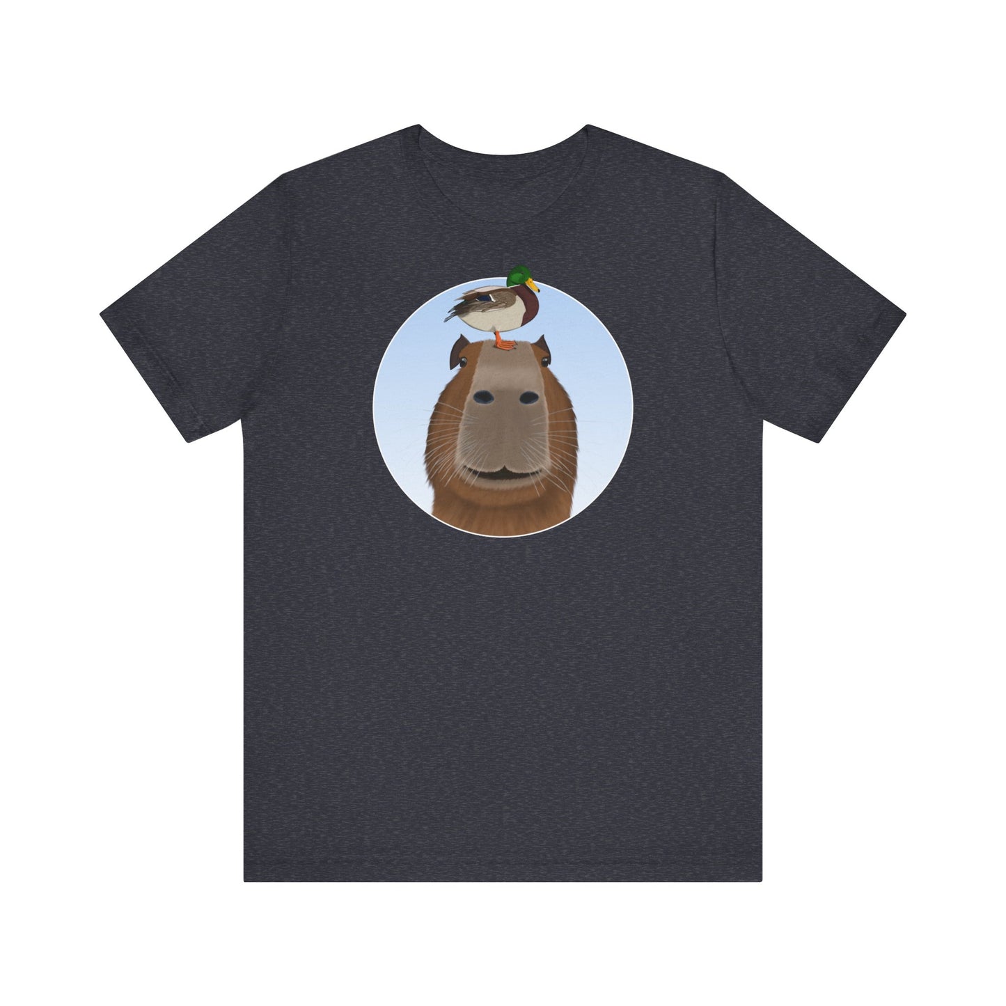 Capybara mit Ente T-Shirt – bird graphic tee, watching gear