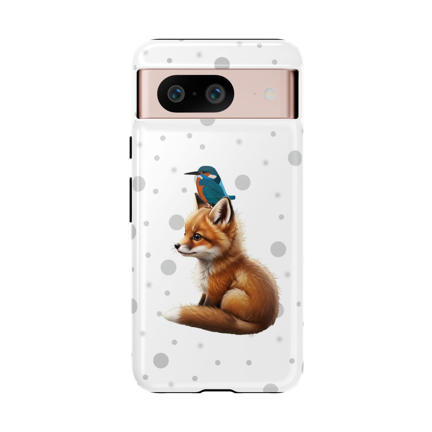Eisvogel mit Fuchs iPhone & Google Pixel Tiermotiv Handyhülle - Tierisch guter Schutz