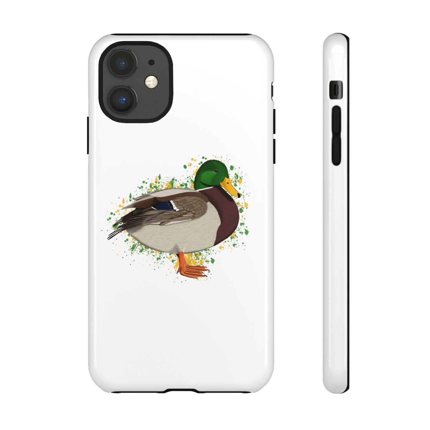 Stockente Ente Vogel iPhone & Google Pixel Vogelmotiv Handyhülle Weiß