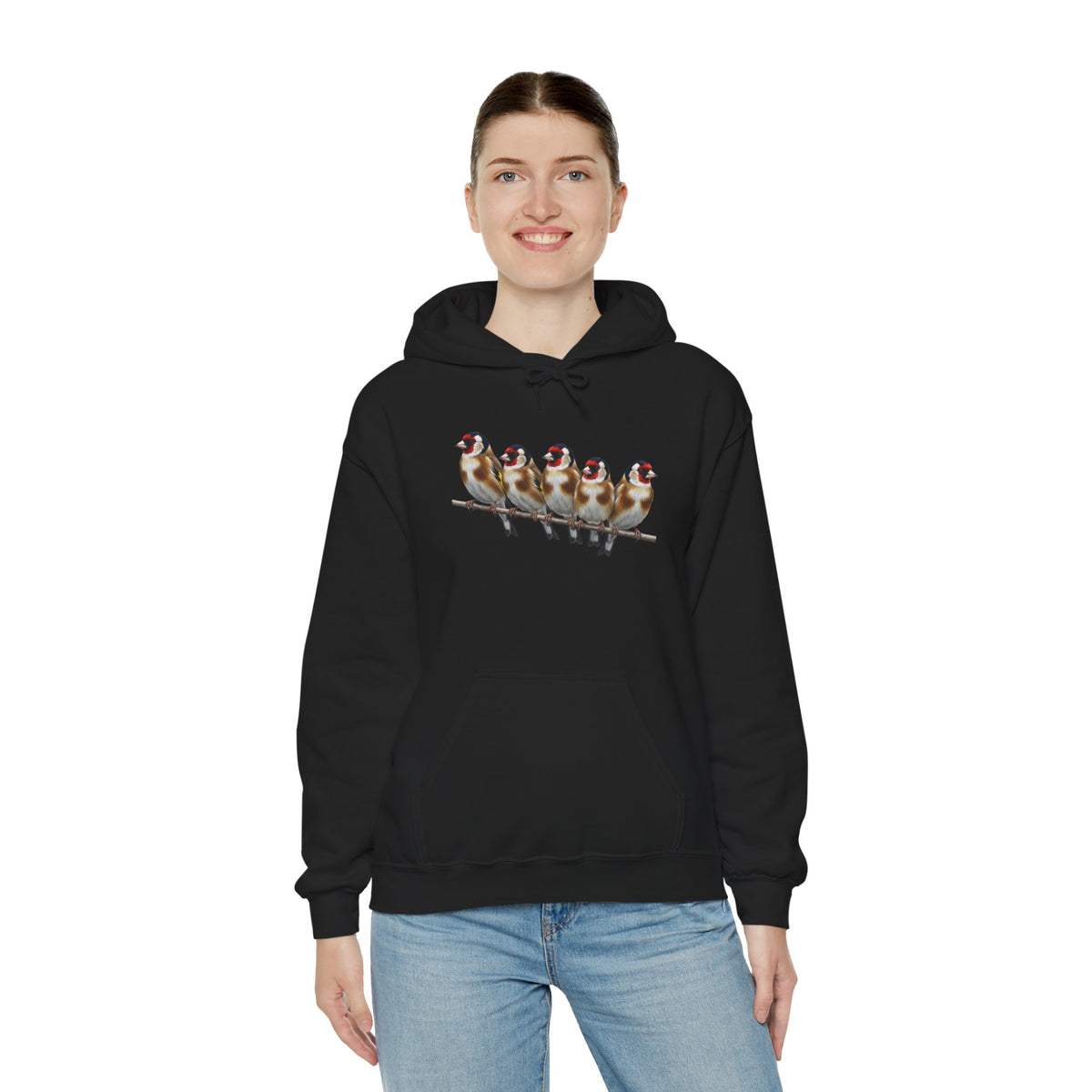 Stieglitz Hoodie - Vogel Kapuzenpullover für Vogelbeobachter & Naturliebhaber mit Vogelmotiv