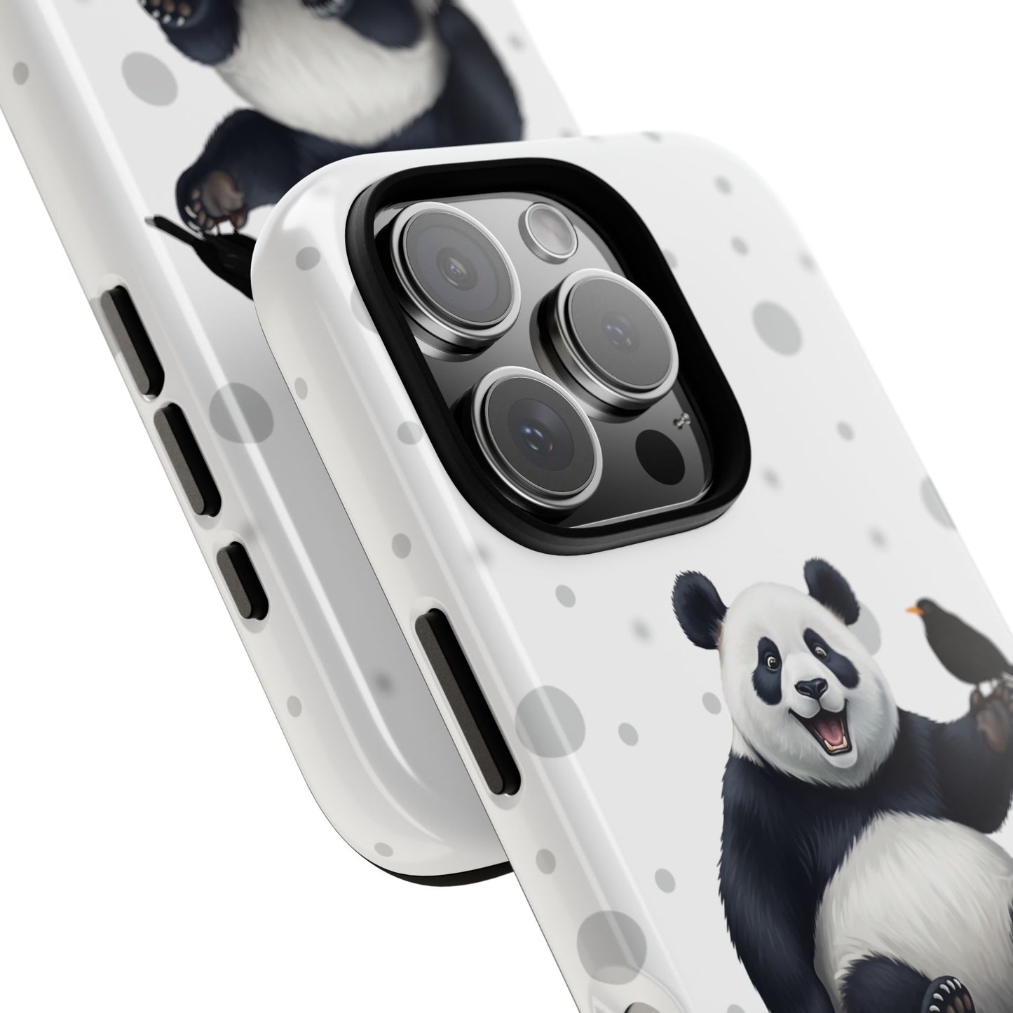 Amsel mit Panda iPhone & Google Pixel Tiermotiv Handyhülle - Tierisch guter Schutz