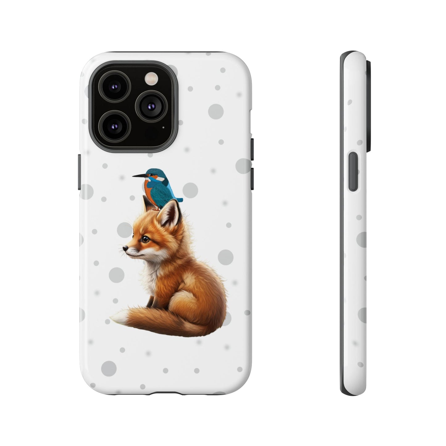 Eisvogel mit Fuchs iPhone & Google Pixel Tiermotiv Handyhülle - Tierisch guter Schutz