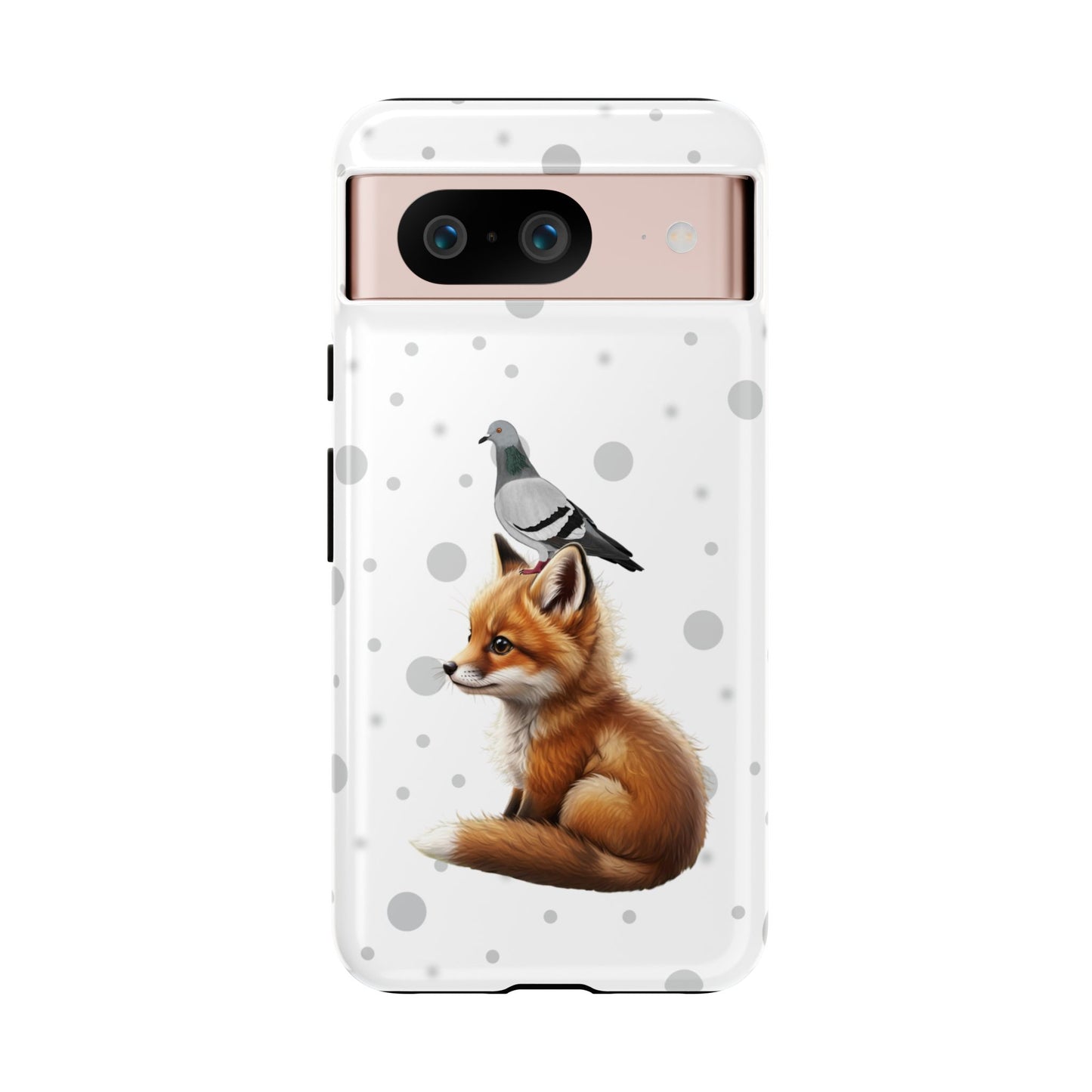 Taube mit Fuchs iPhone & Google Pixel Tiermotiv Handyhülle - Tierisch guter Schutz