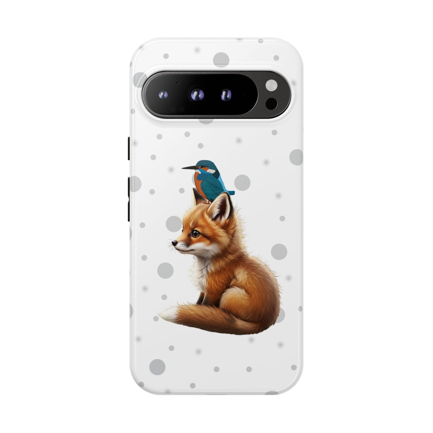 Eisvogel mit Fuchs iPhone & Google Pixel Tiermotiv Handyhülle - Tierisch guter Schutz