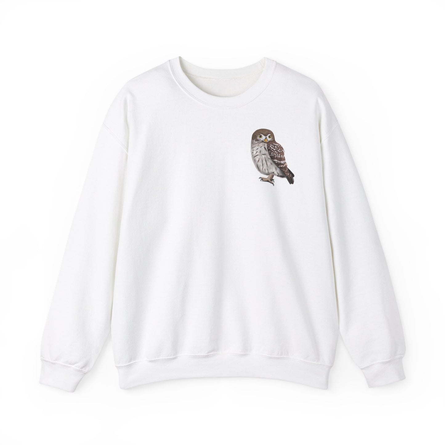 Kauz Sweatshirt Vogelmotiv – Animal Graphic Tee, Casual Everyday Wear