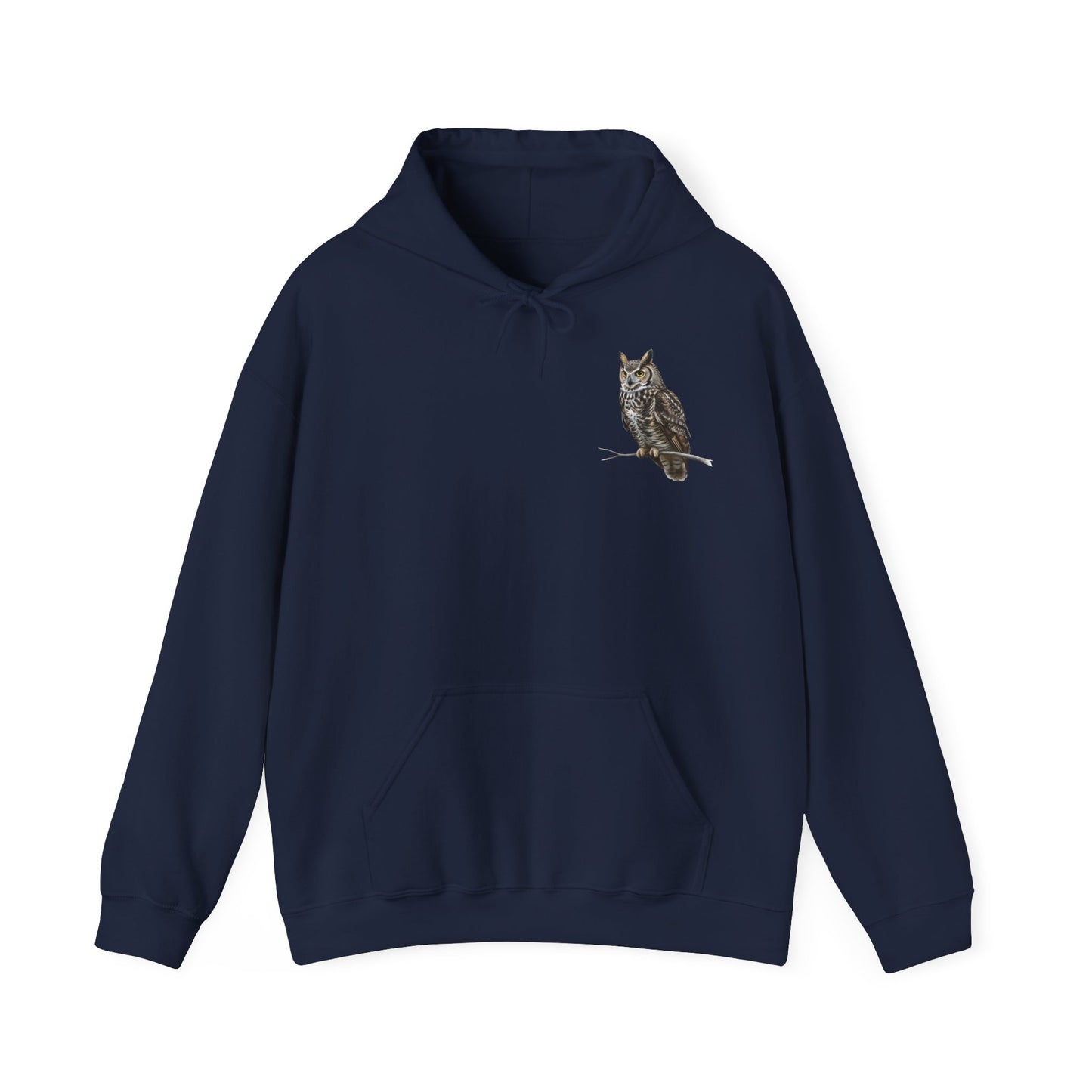 Uhu Hoodie - Vogel Kapuzenpullover für Vogelbeobachter & Naturliebhaber mit Vogelmotiv