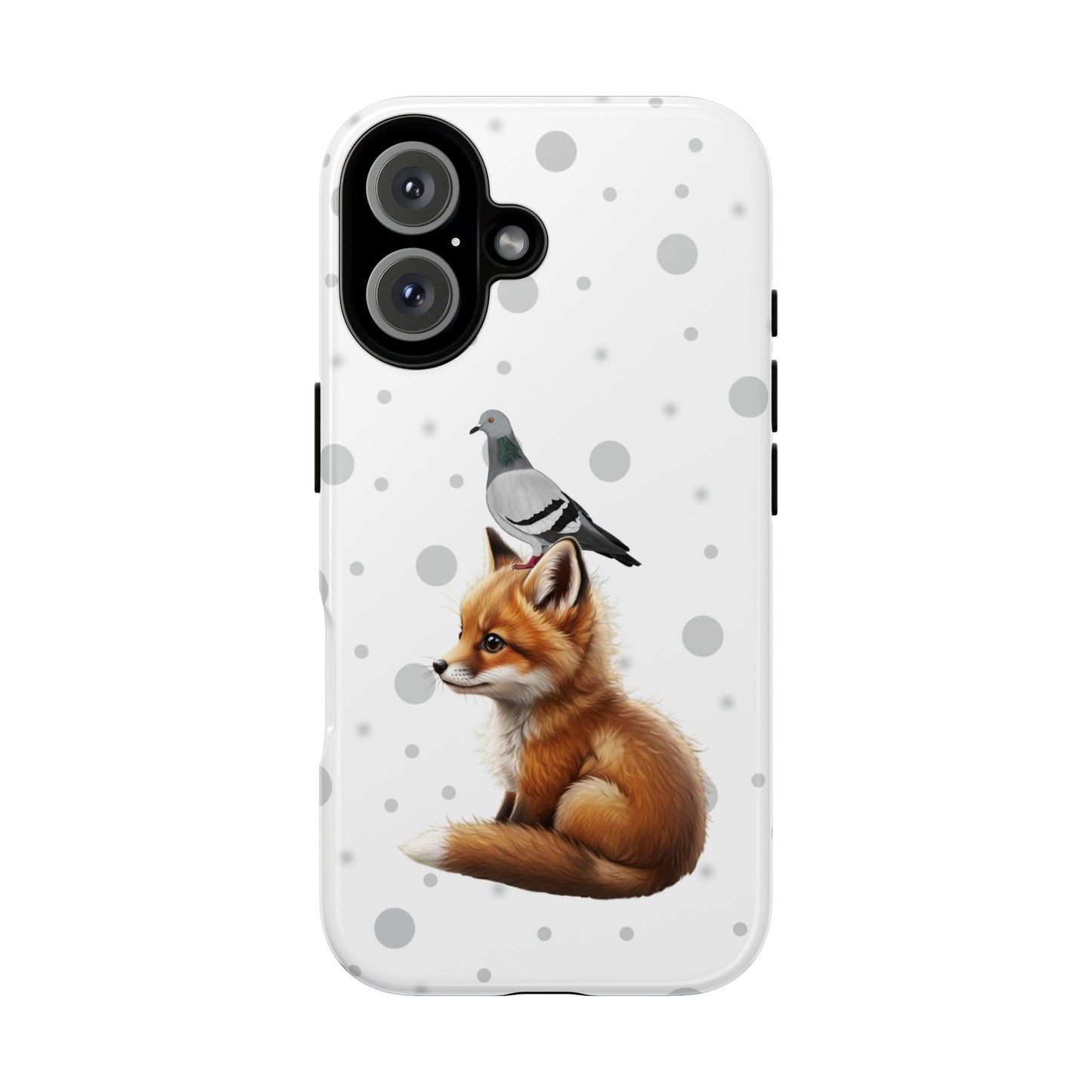 Taube mit Fuchs iPhone & Google Pixel Tiermotiv Handyhülle - Tierisch guter Schutz