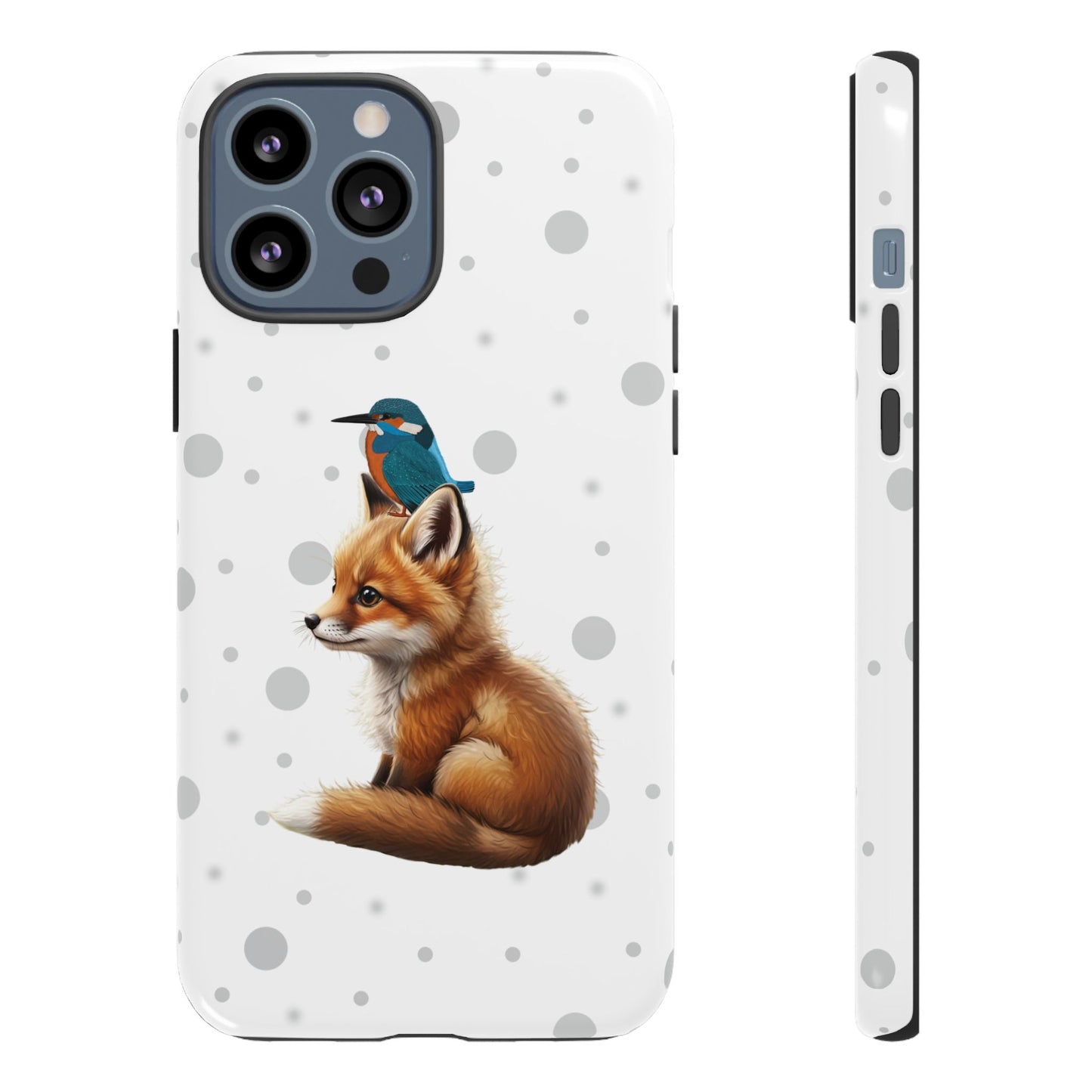 Eisvogel mit Fuchs iPhone & Google Pixel Tiermotiv Handyhülle - Tierisch guter Schutz
