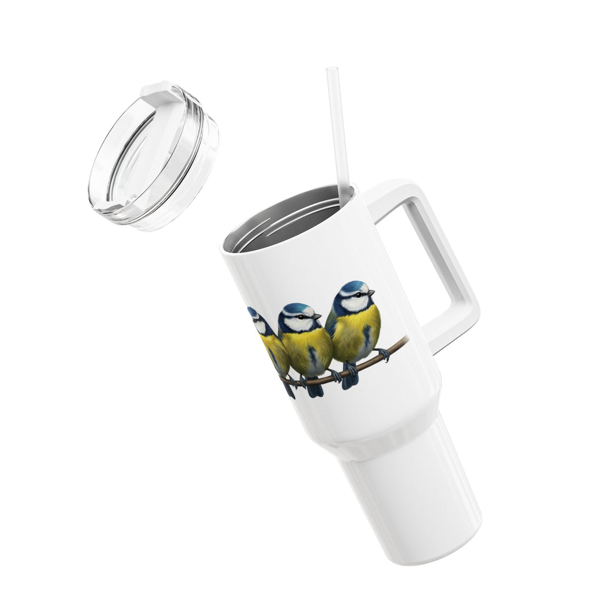 Blaumeise Tumbler mit 40oz Hintergrund