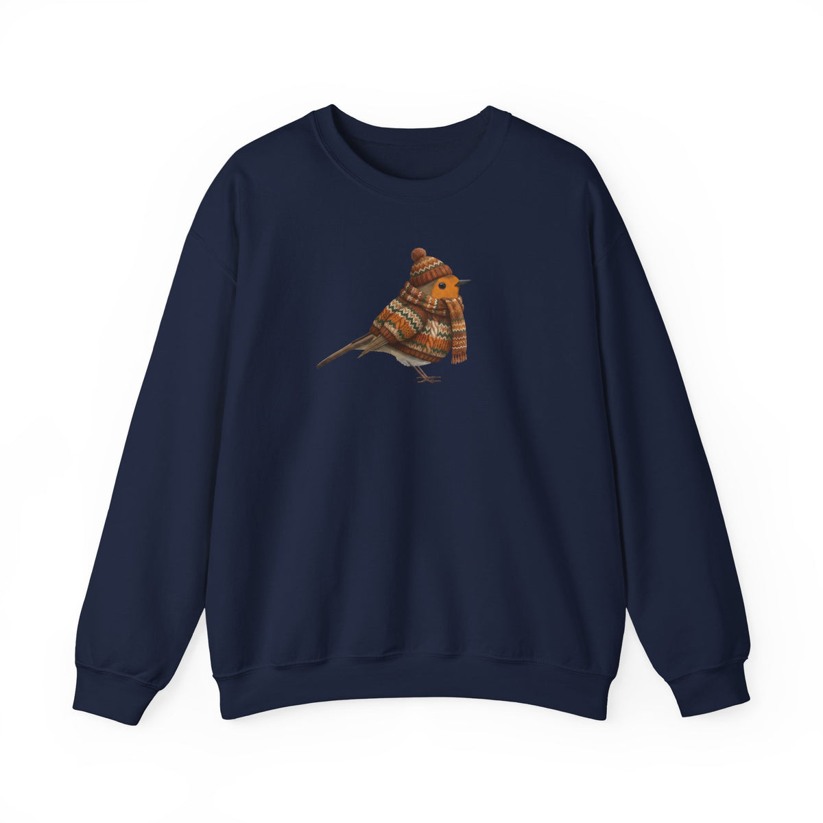 Rotkehlchen Sweatshirt Vogelmotiv – Animal Graphic Tee, Casual Everyday Wear