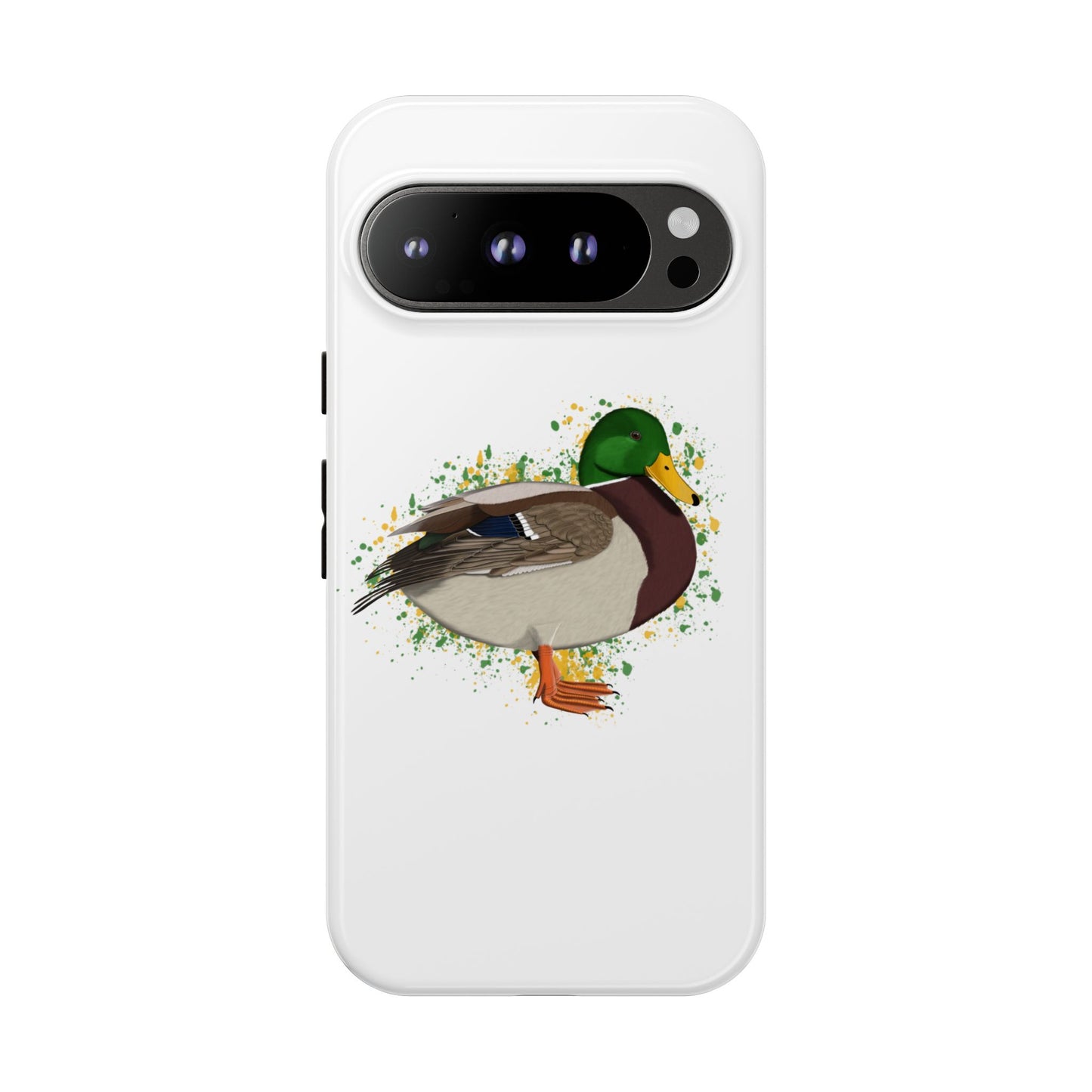 Stockente Ente Vogel iPhone & Google Pixel Vogelmotiv Handyhülle Weiß