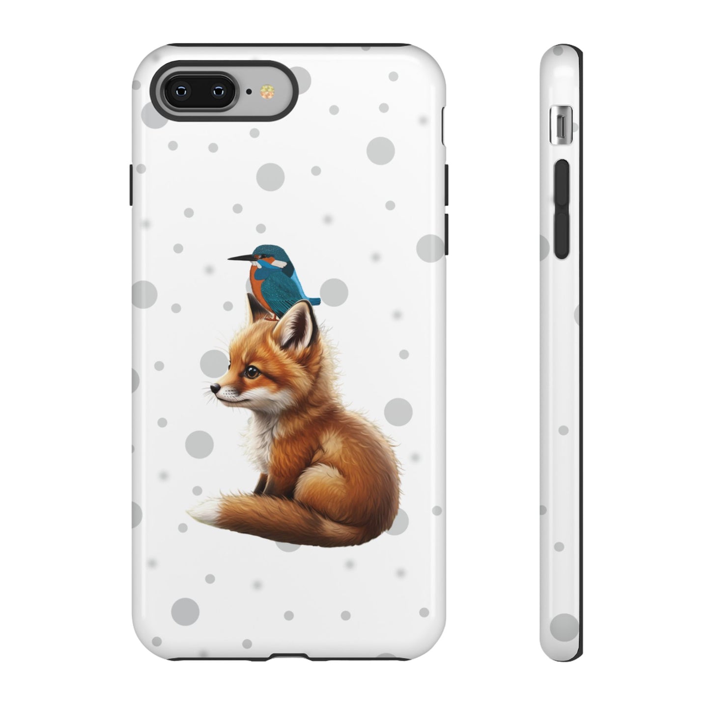 Eisvogel mit Fuchs iPhone & Google Pixel Tiermotiv Handyhülle - Tierisch guter Schutz
