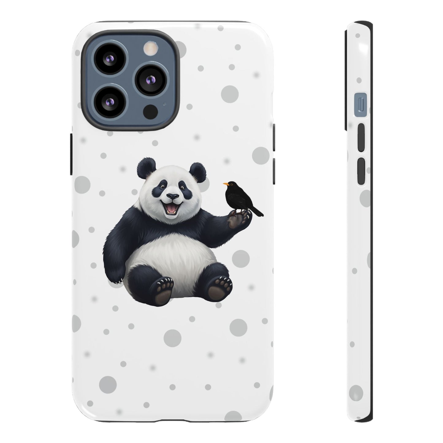 Amsel mit Panda iPhone & Google Pixel Tiermotiv Handyhülle - Tierisch guter Schutz