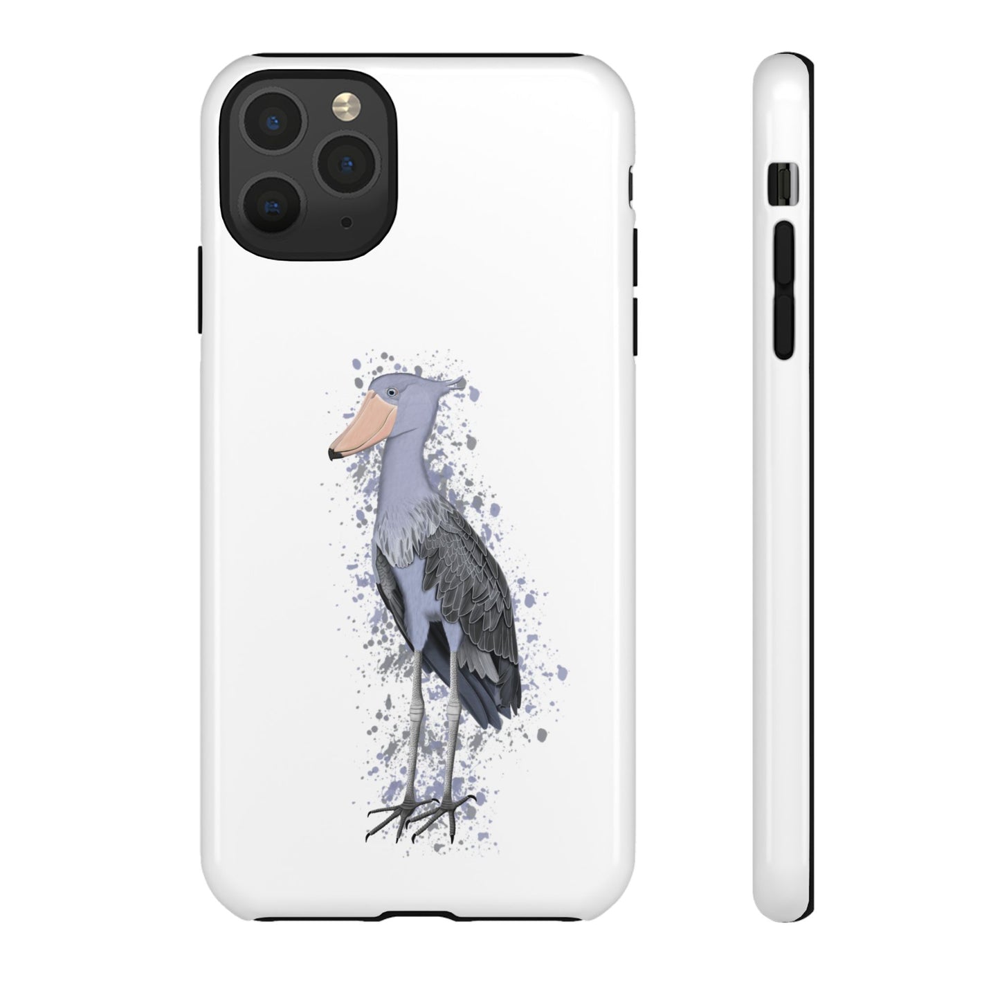 Schuhschnabel Vogel iPhone & Google Pixel Vogelmotiv Handyhülle Weiß
