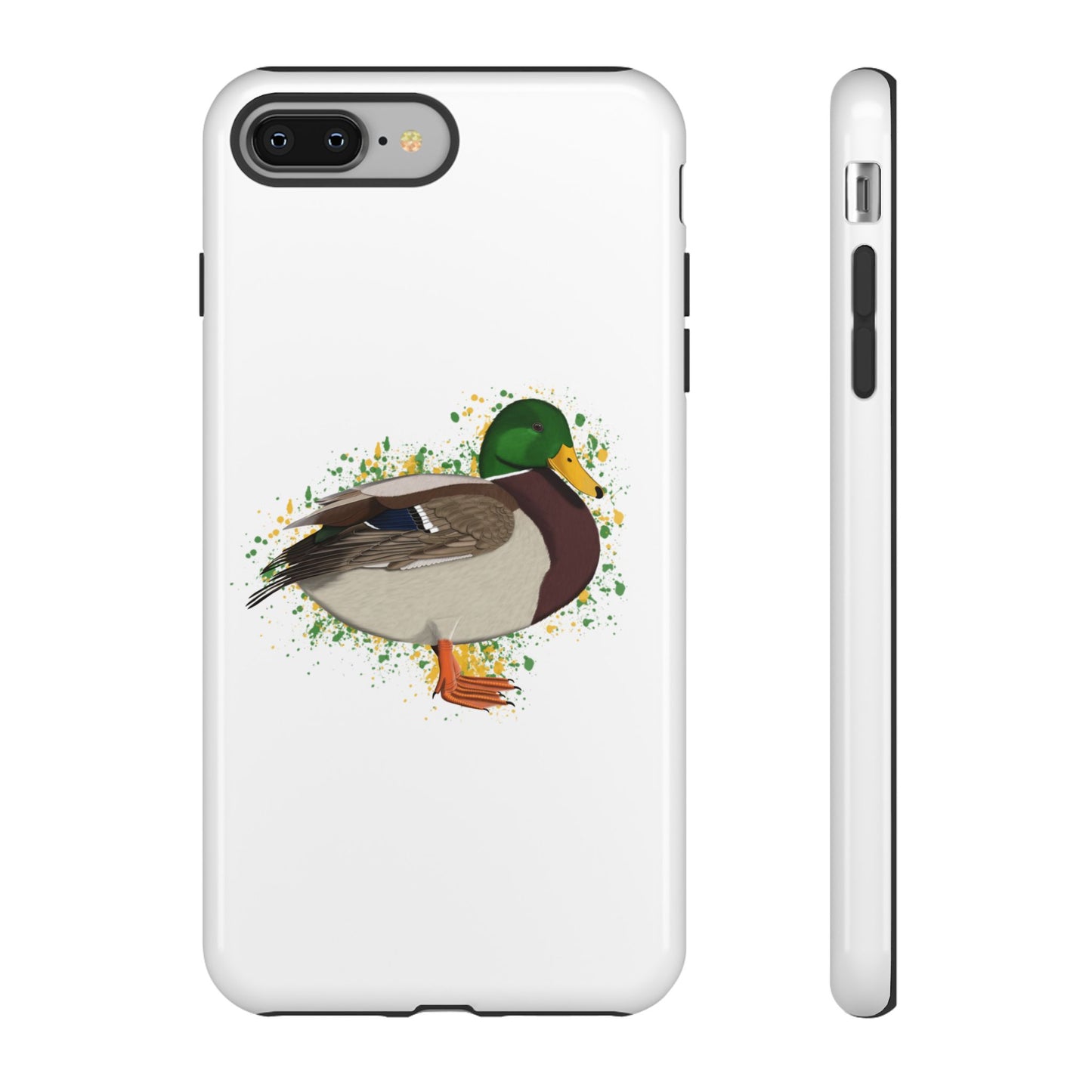 Stockente Ente Vogel iPhone & Google Pixel Vogelmotiv Handyhülle Weiß