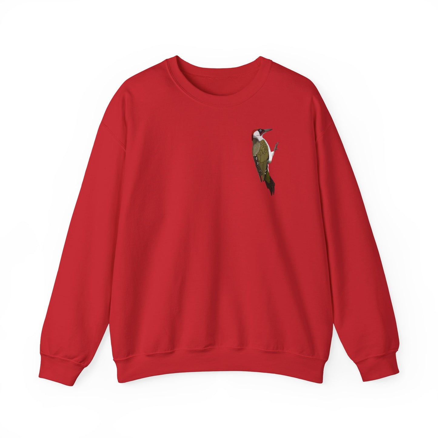 Grünspecht Sweatshirt Vogelmotiv in Dark Heather