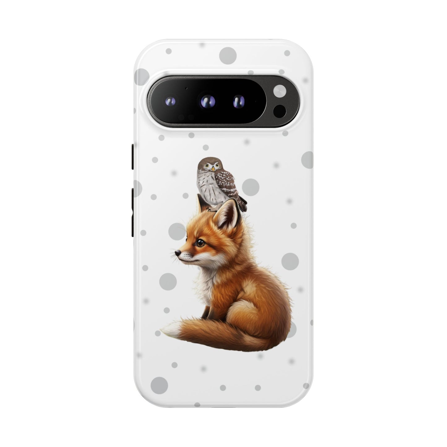 Eule mit Fuchs iPhone & Google Pixel Tiermotiv Handyhülle - Tierisch guter Schutz