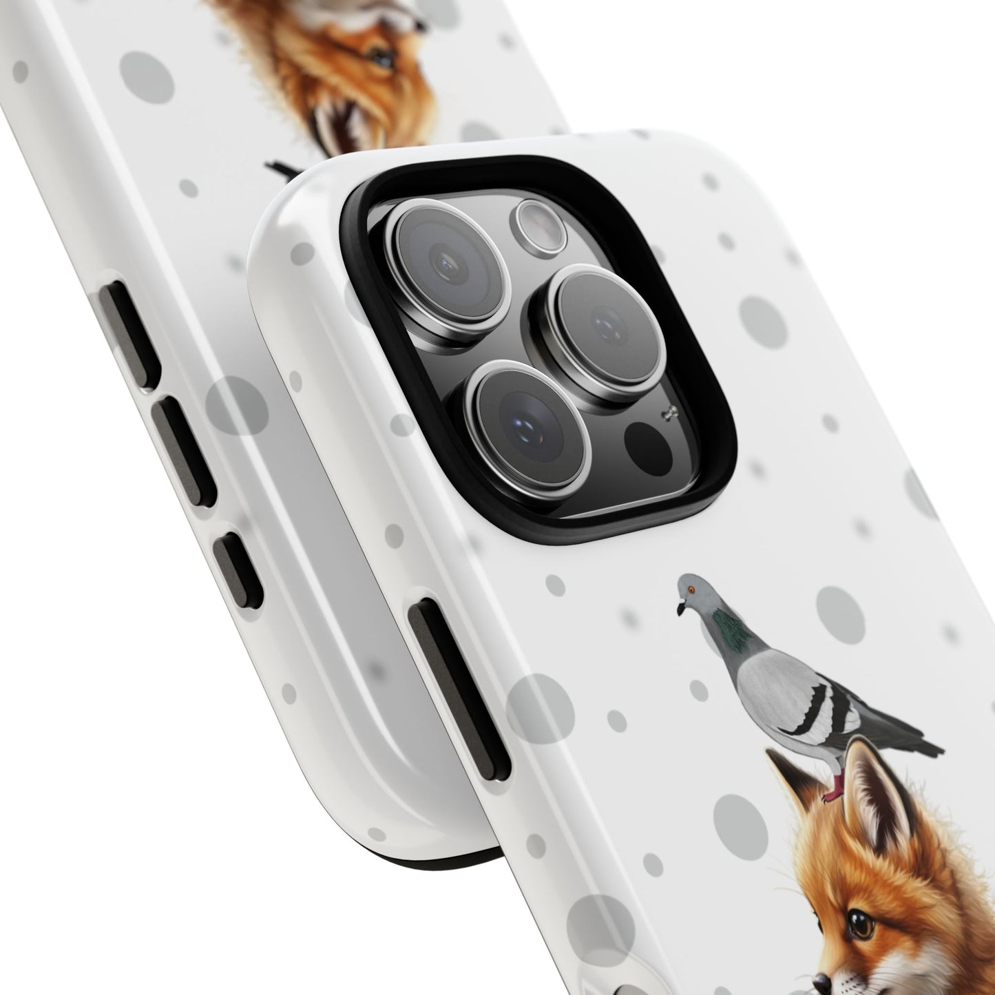 Taube mit Fuchs iPhone & Google Pixel Tiermotiv Handyhülle - Tierisch guter Schutz