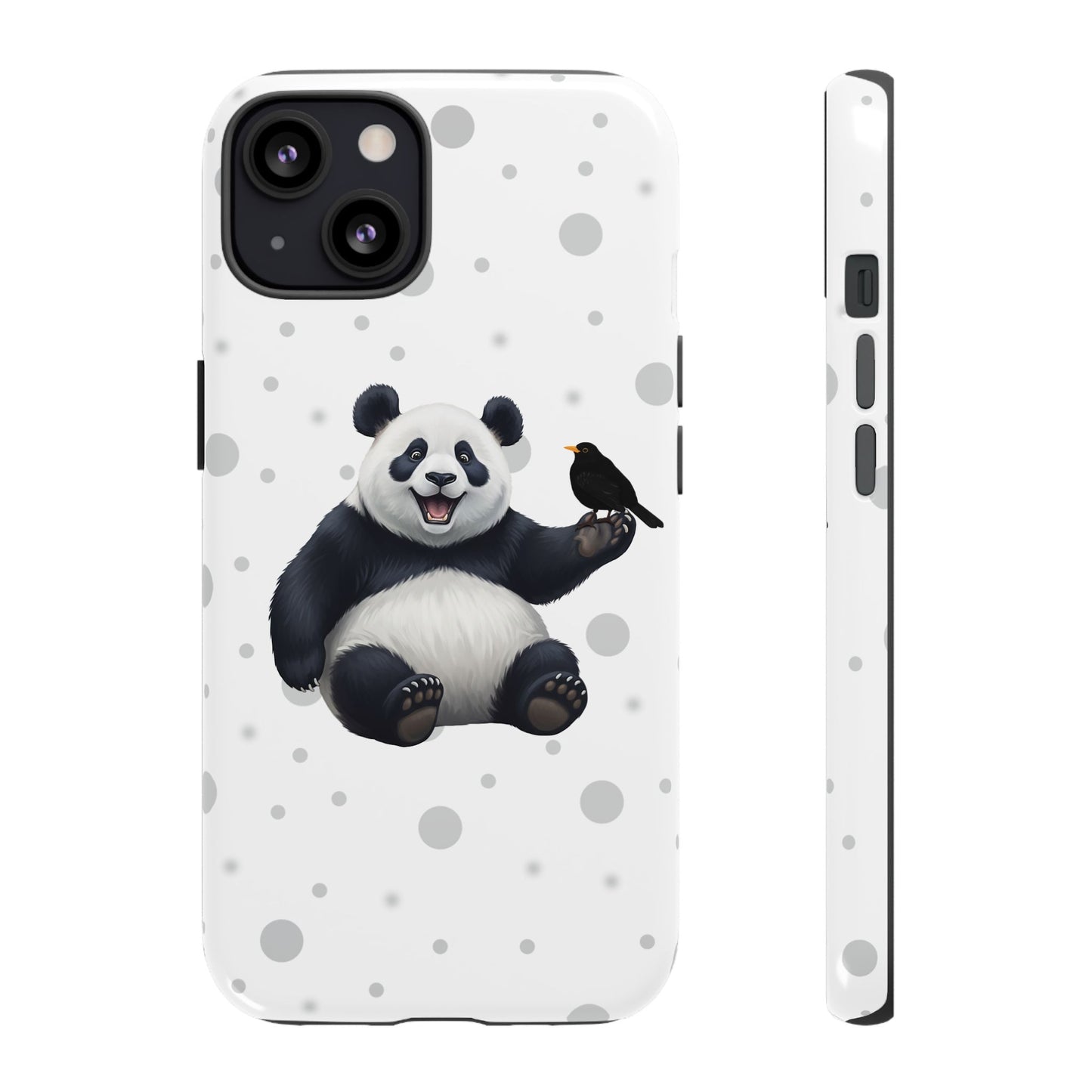 Amsel mit Panda iPhone & Google Pixel Tiermotiv Handyhülle - Tierisch guter Schutz