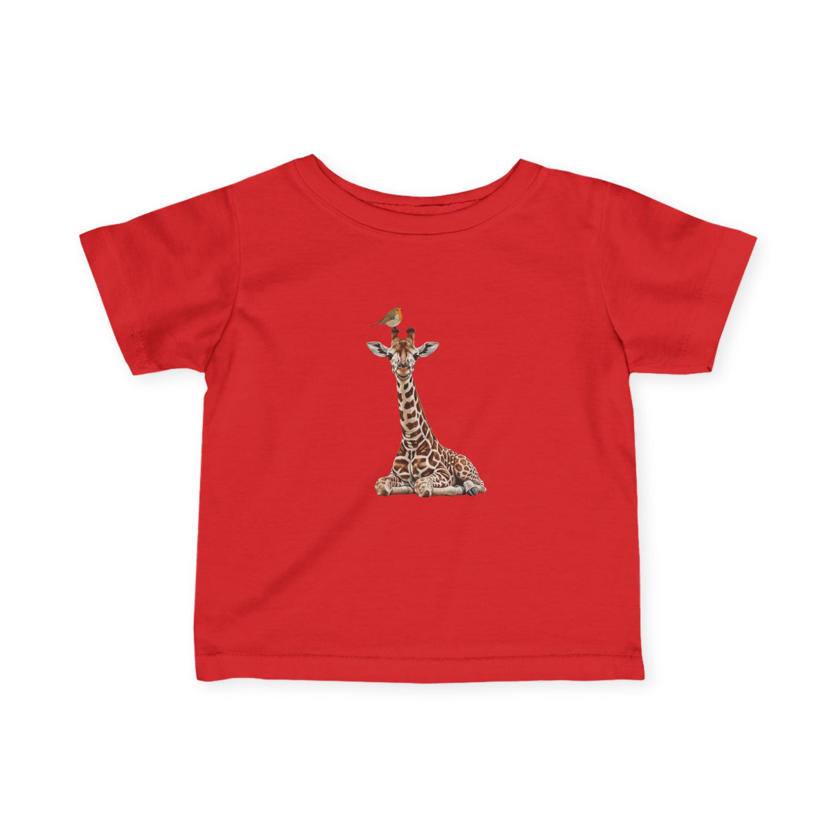 Rotkehlchen Baby T-Shirt in White