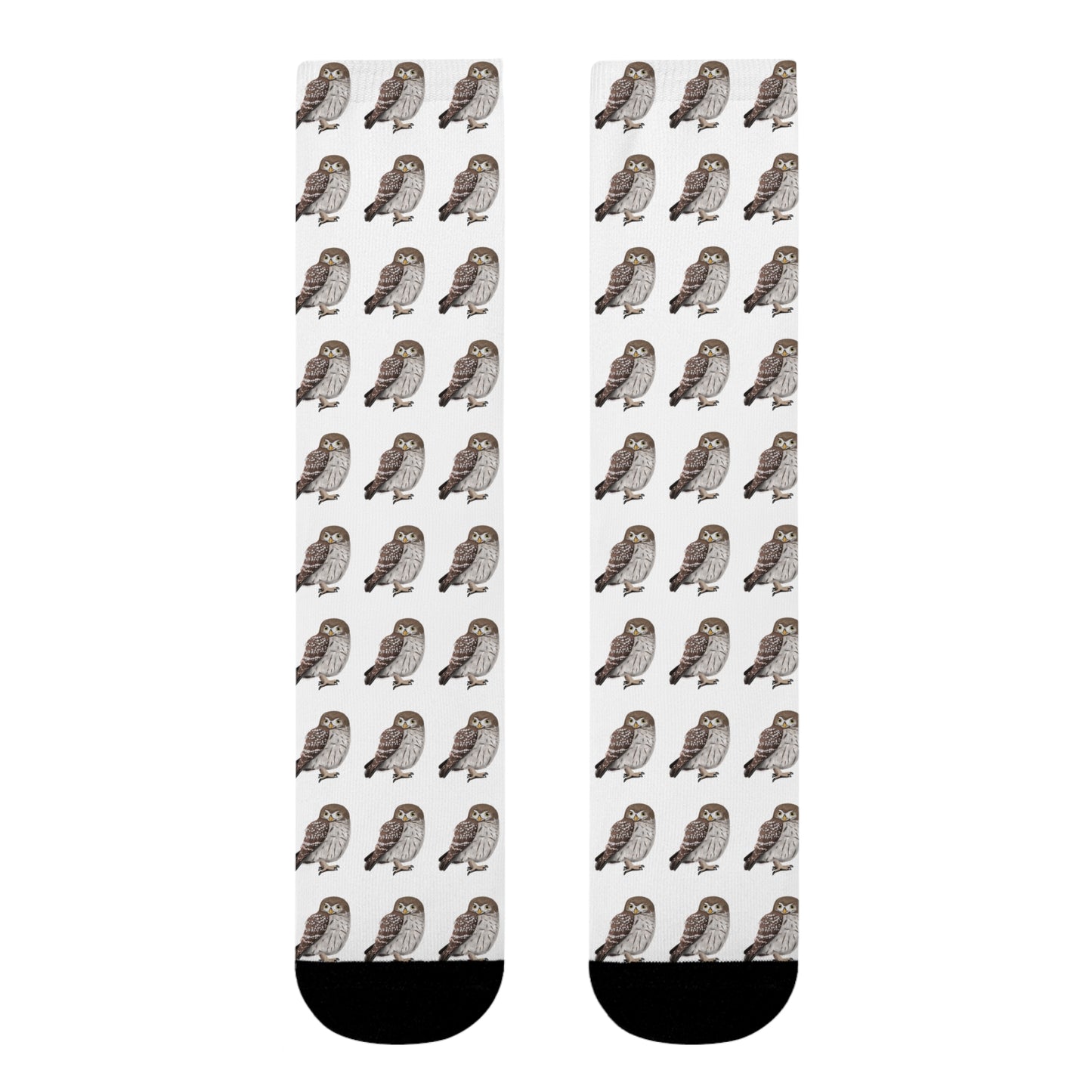 Eule Vogel Socken für Vogelfreunde & Vogelbeobachter Weiß