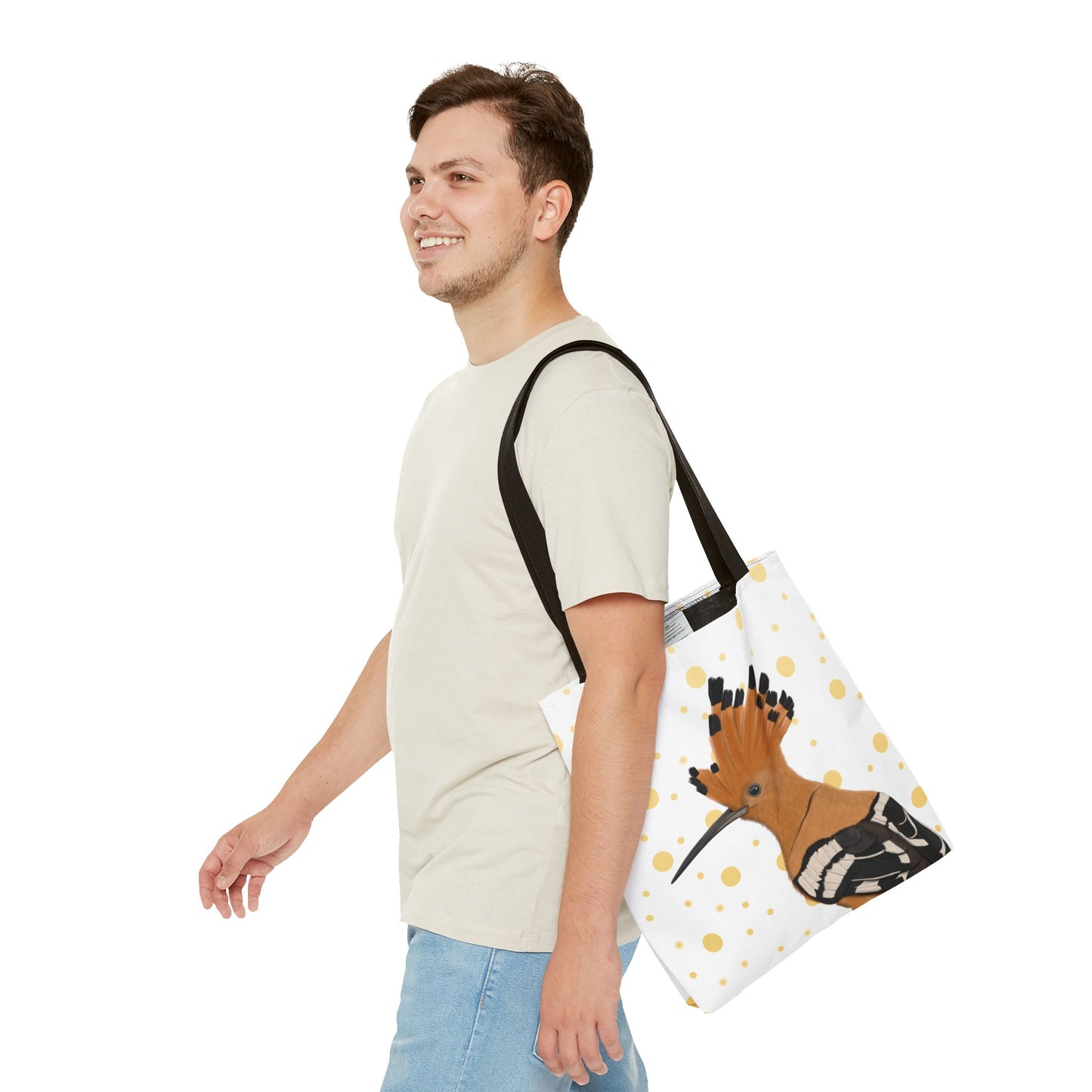 Wiedehopf mit Goldenen Tragetasche in Black
