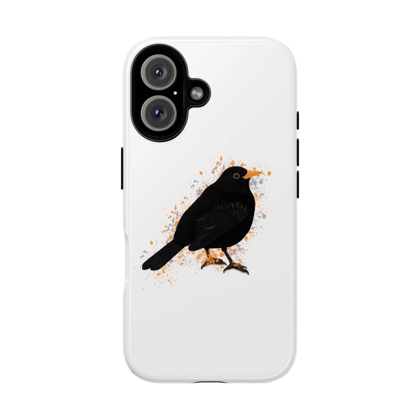Amsel Vogel iPhone & Google Pixel Vogelmotiv Handyhülle Weiß