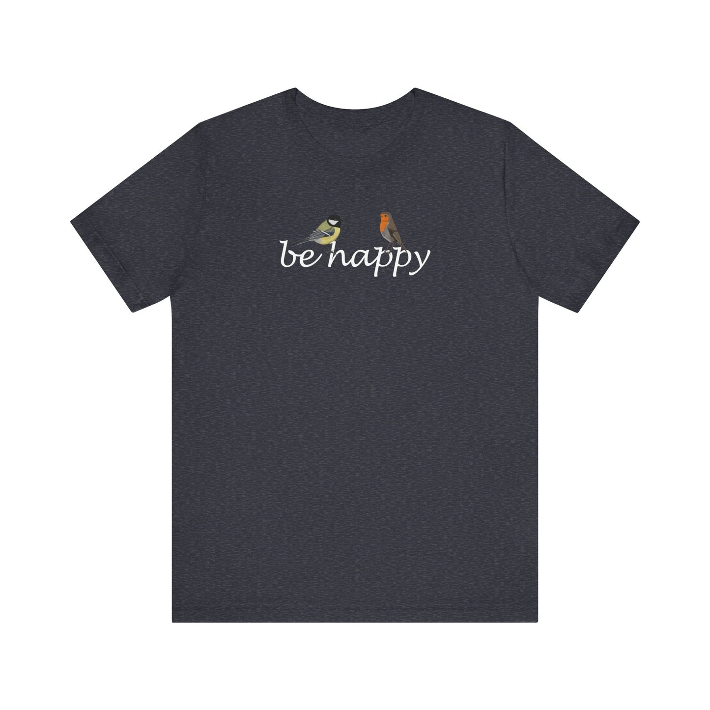 Rotkehlchen und Kohlmeise T-Shirt – bird graphic tee, watching gear