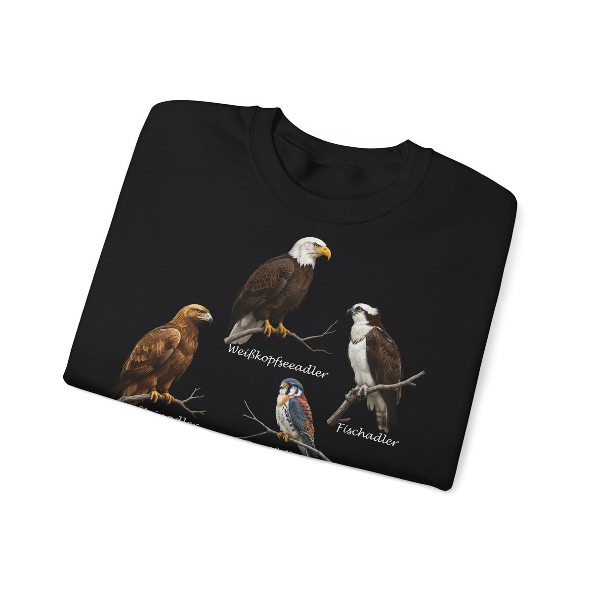 Falke Sweatshirt Vogelmotiv in Black