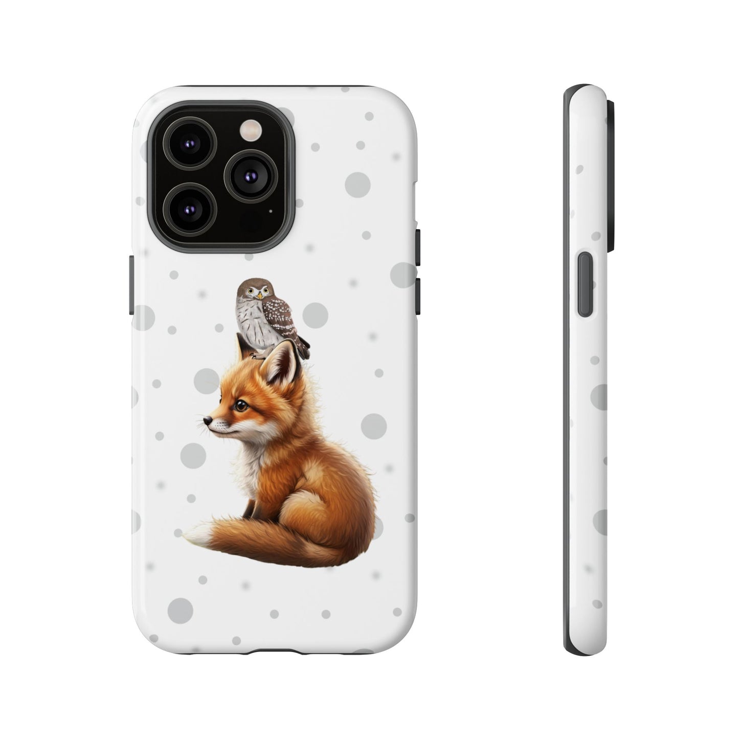 Eule mit Fuchs iPhone & Google Pixel Tiermotiv Handyhülle - Tierisch guter Schutz