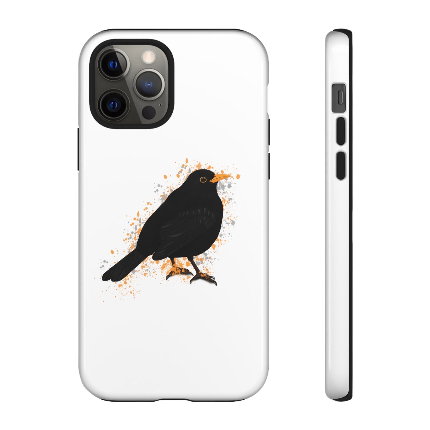 Amsel Vogel iPhone & Google Pixel Vogelmotiv Handyhülle Weiß