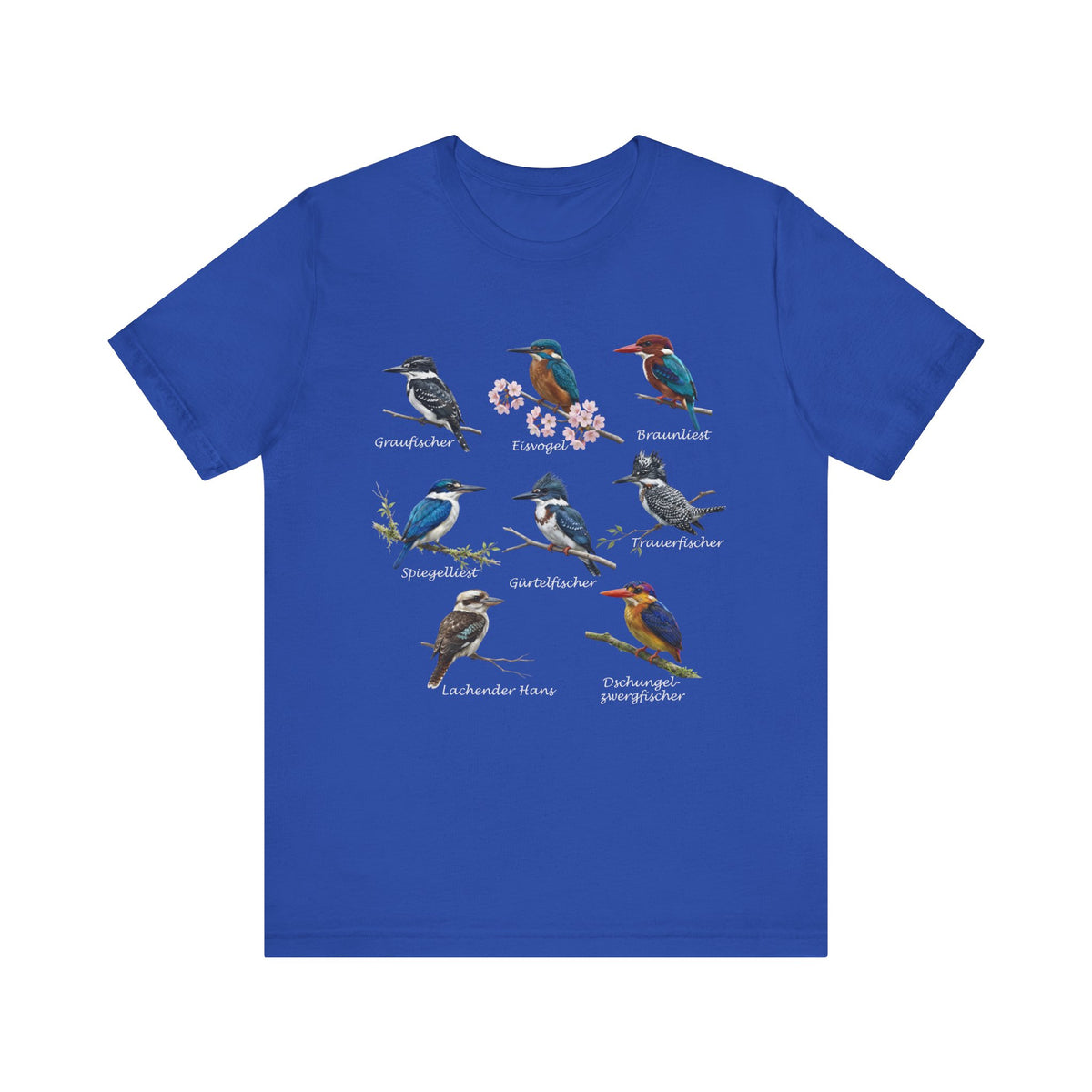 T-Shirt mit Eisvögeln Vogel in Black